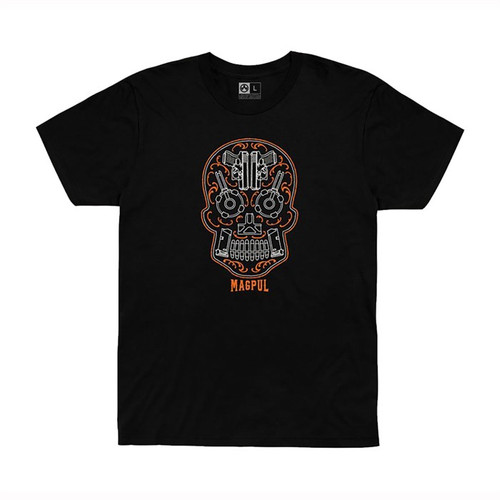 Magpul Sugar Skull T-Shirt Small Black
