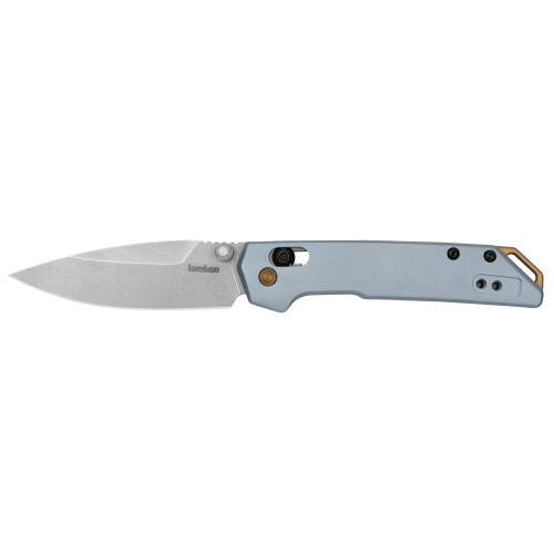 Kershaw Mini Iridium Pocket Knife 3" Spear Point D2 Steel Blade Ice Blue Handle