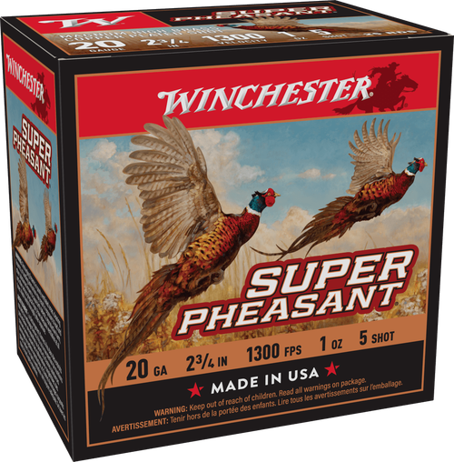 Winchester Super Pheasant 20 Gauge Ammo 2 3/4" #5 Shot 1 oz Box of 25