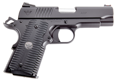 Wilson Combat ACP-CP-45 ACP Compact 45 ACP Pistol 4" Barrel 7+1 Round Black Armor-Tuff Carbon Steel Black G10 Grip