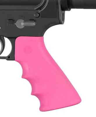 Hogue AR-15 Rubber Pistol Grip Pink