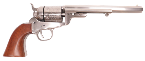 Cimarron 1851 Richards-Mason 38 SPL Revolver 7.5" Nickel Barrel 6 Round Walnut Grip