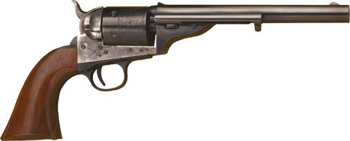 Cimarron 1872 Open Top Army Revolver 7.5" Blued Barrel 6 Round Walnut Grip (.45 Colt, 1860 Army-Sized Grips)