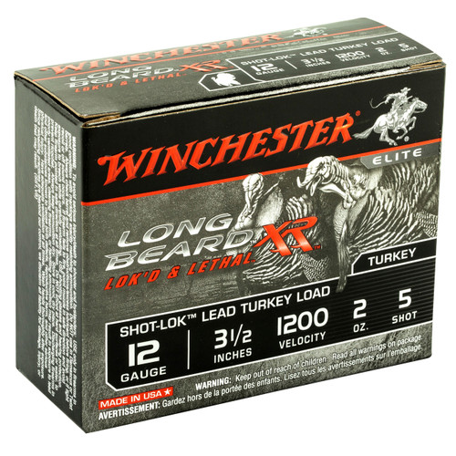 Winchester Long Beard XR 12 Gauge Ammo 3-1/2" #5 Shot 2 oz Box of 10