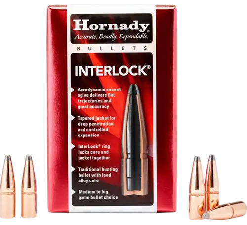 Hornady InterLock Bullets .30 Cal .308" 170gr FP 100/Box