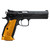 CZ-USA TS 2 9mm Luger Pistol 5.2" Barrel 20+1 Round Black Slide Orange Grip