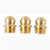 BRASS SKIRTED BEAD, 1/8'' 6-48 TPI, GOLD, 3-PAK
