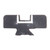 SIGHT BLADE, REAR, HIGH, WHITE OUTLINE