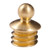BRASS SKIRTED BEAD, 1/16'' 3-56 TPI, GOLD