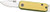 Bear & Son 1.5" Slip Joint Folding Knife Yellow Aluminum Handle