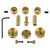 ADJUSTABLE DISK HARDWARE KIT GOLD BRASS