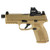 Fn America 509 Midsize Tactical 9mm Luger Pistol 4.5" Barrel 15+1 Round 24+1 Round Flat Dark Earth Holosun Red Dot