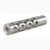 #01 MUZZLE BRAKE 22 CALIBER 7/16-28 SS SILVER