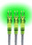 Lumenok Lighted Arrow Nock Green 3PK (Fits .245" ID Arrows)