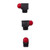 STD BEAD, 1/8'' 6-48 TPI, 5/64'' SHANK, RED, 3-PAK