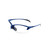 Aob Colonel Women's Shooting Glasses Half Frame Blue Frame Clear Lens