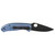 Spyderco Tenacious TI Pocket Knife 3.35" Blue Handle
