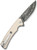 CIVIVI Merit Pocket Knife 3.28" Damascus Steel Blade G10 Handle Ivory