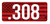 MTM Ammo Caliber Labels .308 Red 8-Pack
