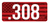 MTM Ammo Caliber Labels .308 Red 8-Pack