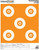 Champion ShotKeeper 5 Large Bullseye Targets Paper White/Orange Bull Pack of 12