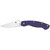 Spyderco Military Pocket Knife 4" Modified Clip Point Blade G-10 Handle Blue