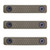 Slate Black Industries Slate Grips M-LOK Panels 2-Slot FDE 3-Pack