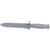 Glock Field Knife 6.5" Clip Point Carbon Steel Blade Polymer Handle Gray