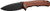 CIVIVI Praxis Fixed Blade Knife 3.75" Cui Bourtia Wood Handle Black