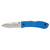 Ka-Bar Dozier Folding Knife 3" Plain Blade Blue