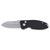 CRKT Squid Button Lock Pocket Knife 2.27" Black/Silver Blade