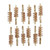 44/45 CALIBER BRONZE PISTOL BRUSHES 12 PACK