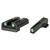 Truglo TFO Tritium/Fiber-Optic Day/Night Sights for Sig Sauer Front/Rear Green