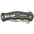 Cold Steel Crawford Model 1 Pocket Knife 3" Plain Edge Clip Point Blade