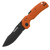 Cold Steel Engage Pocket Knife 3" Tanto Plain Black PVD Stonewashed 4116 SS Blade Orange GFN Handle