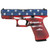 Glock 19 Gen5 9mm Luger Pistol 4.02" Barrel 15+1 Round Red White Blue Battle Worn Flag Cerakote