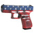 Glock 19 Gen5 9mm Luger Pistol 4.02" Barrel 15+1 Round Red White Blue Battle Worn Flag Cerakote