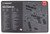 TekMat Cleaning Mat, Pistol Size, 11x17 Inch, Black (Exploded View Design)