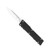 Cobratec Knives Gentleman's Gen II OTF Knife: 2.8" Black Drop Point Plain Edge