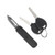 Cobratec Knives California OTF 928SB Knife (3.25" Black D2 Blade)