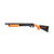 Hogue Remington 870 OverMolded Stock Kit 12 Gauge Orange 12 Inch Length of Pull