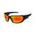 Edge Eyewear Dawson Sunglasses Matte Black Frame Red Mirror Lens