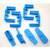 Hexmag HexID AR-15 Magazine Follower Blue 4 Pack