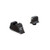 Trijicon Suppressor/Optic Height Sights Glock Standard Frames Front White Outline/Green Tritium Rear Black Outline/Yellow Tritium