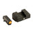 Ameriglo I-Dot Night Sight Set for Glock 20, 21, 29, 30, 31, 32, 36, 40, 41 Tritium Green Dot Front with Orange Outline, Single Dot Rear
