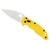 Spyderco Manix 2 Lightweight Salt Pocket Knife 3.37" Drop Point CPM MagnaCut Satin Blade Fiberglass Reinforced Nylon (FRN) Handle Yellow
