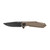 Real Avid Rav-3 Pocket Knife 3.25" Drop Point 8Cr13MoV Black Oxide Blade Aluminum Handle Tan
