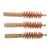 Brownells Dewey Bronze Pistol Brush 10mm/40 Cal 3 Pack