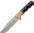 SZCO Rite Edge 4.5" Micarta Folding Knife with Bone Bolster and Leather Sheath