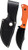 Case Knives Hunter CT3 Orange Fixed Blade Knife with G10 Handle and Leather Sheath